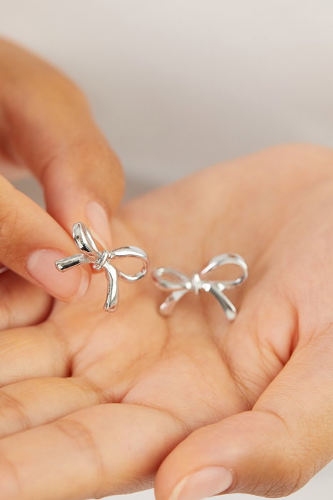 Heliophilia Silver Pendientes de Metal Plateados ELKGC68397G
